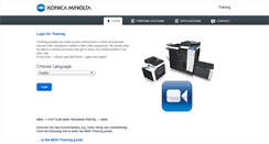 Desktop Screenshot of itraining.konicaminolta.eu