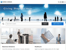Tablet Screenshot of konicaminolta.com